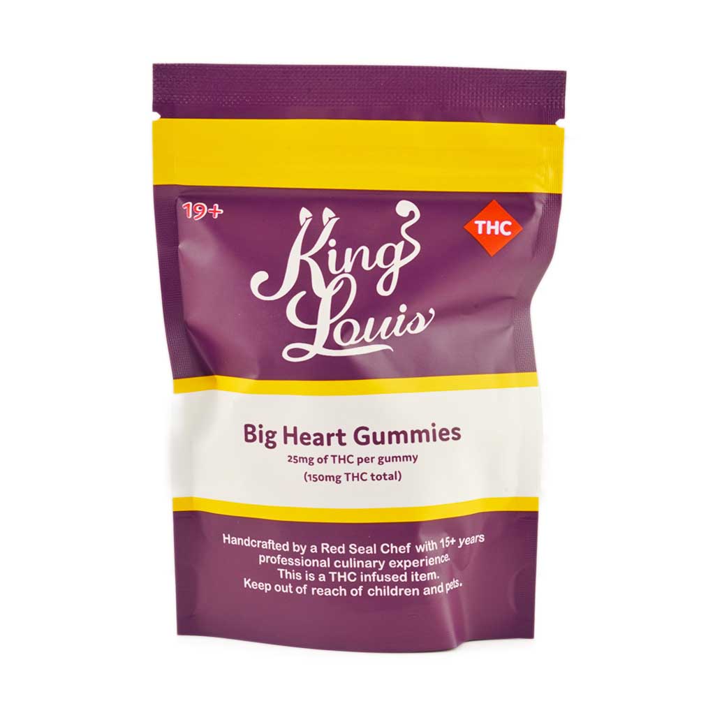 Buy King Louis – Big Heart Gummies 150MG THC at MMJ Express Online Shop