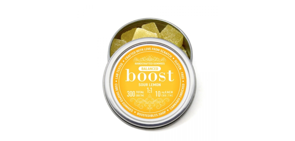 Boost Edibles Balanced 1:1 Sour Lemon Gummies 300MG is the right CBD or THC to take at night, especially for those who are not sure when it comes to taking it or not. 