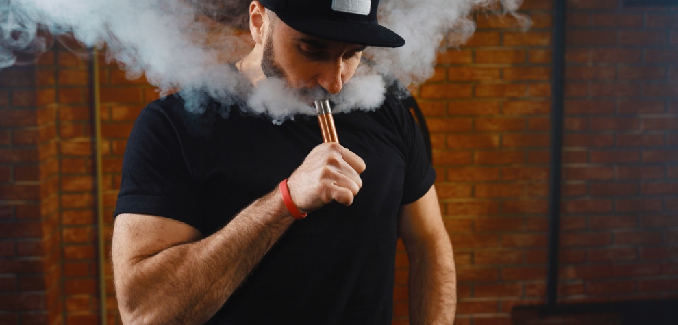 Vaping refers to the use of a vaporizer or heated cannabis product for vapour production to inhale.