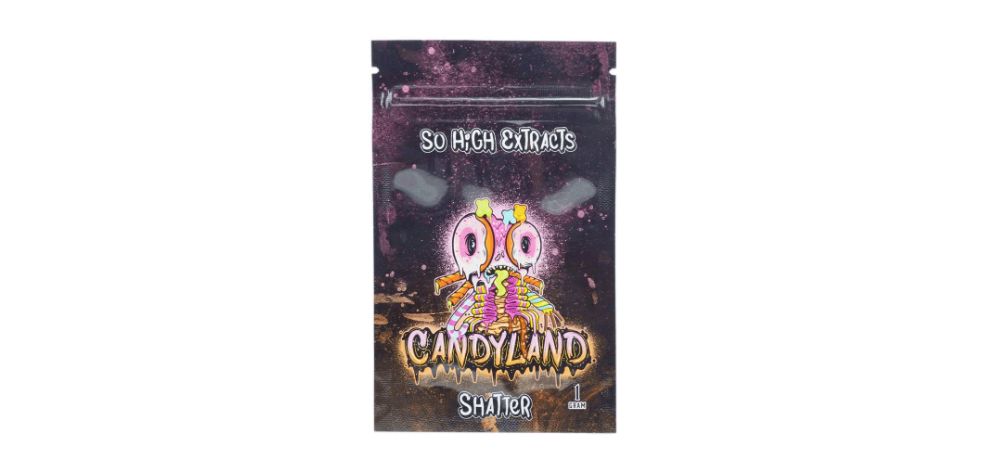 Buy this Candyland shatter from So High Extracts at MMJ Express online pot shop. Candyland is an award-winning strain created by crossing GDP and Bay Platinum Cookies.