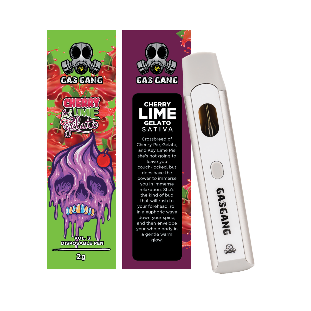 Buy Gas Gang – Cherry Lime Gelato Disposable Pen (SATIVA) at MMJ Express Online Shop