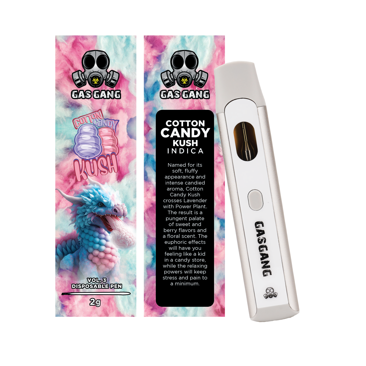 Buy Gas Gang – Cotton Candy Kush Disposable Pen (INDICA) Online - MMJ  Express