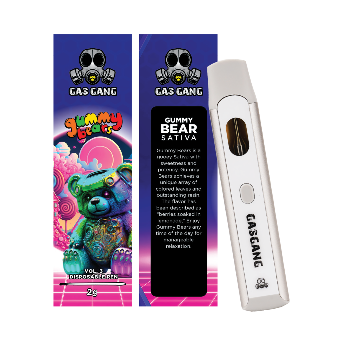 Buy Gas Gang – Gummy Bear Disposable Pen (SATIVA) at MMJ Express Online Shop