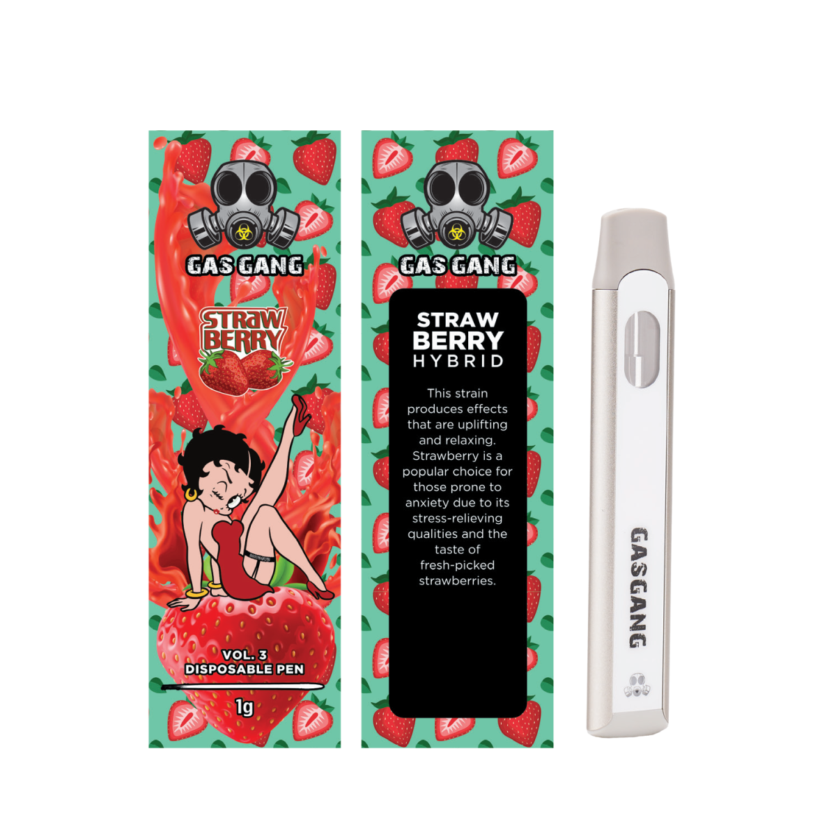 Buy Gas Gang – Strawberry Disposable Pen (INDICA) at MMJ Express Online Shop