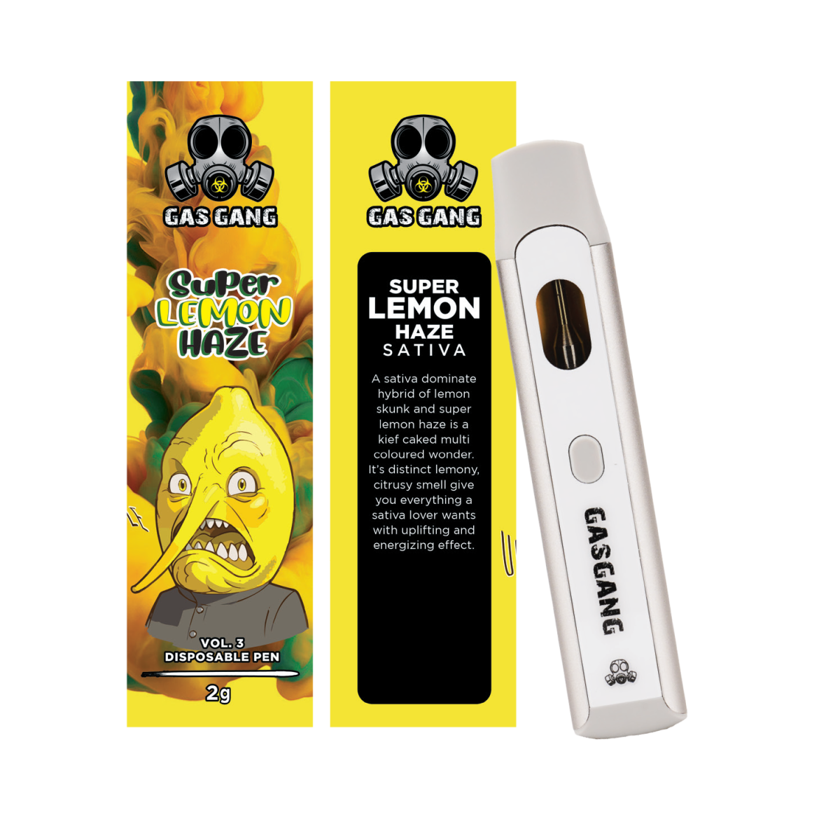 Buy Gas Gang – Super Lemon Haze Disposable Pen (SATIVA) at MMJ Express Online Shop