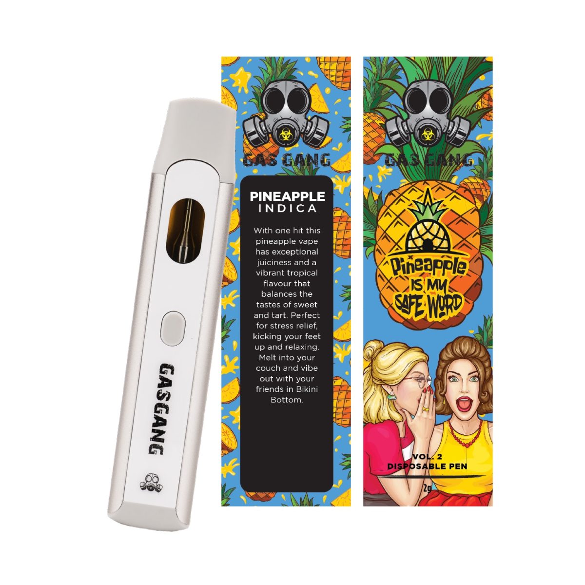 Buy Gas Gang – Pineapple Is My Safe Word Disposable Pen (INDICA) at MMJ Express