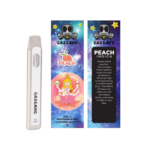 Buy Gas Gang – Peach Disposable Pen (INDICA) at MMJ Express Online Shop