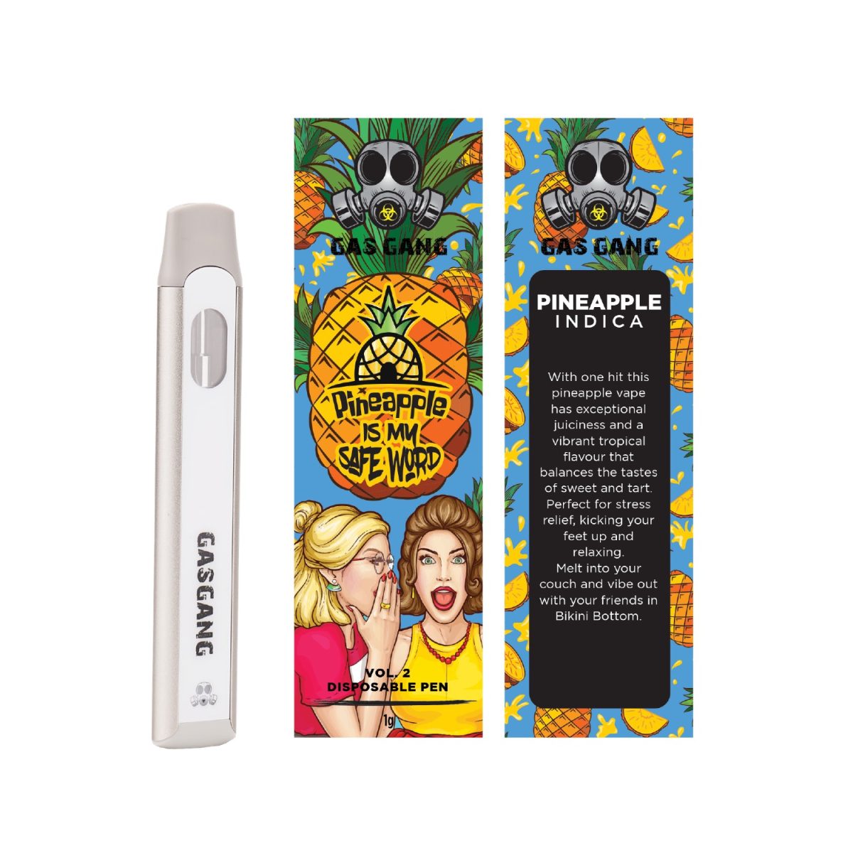 Buy Gas Gang – Pineapple Is My Safe Word Disposable Pen (INDICA) at MMJ Express