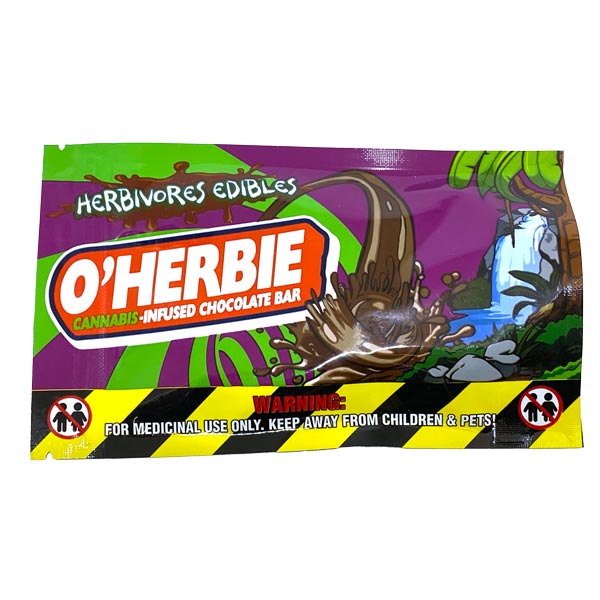 Buy Herbivore O’Herbie Chocolate Bar 100MG THC at MMJ Express Online Shop