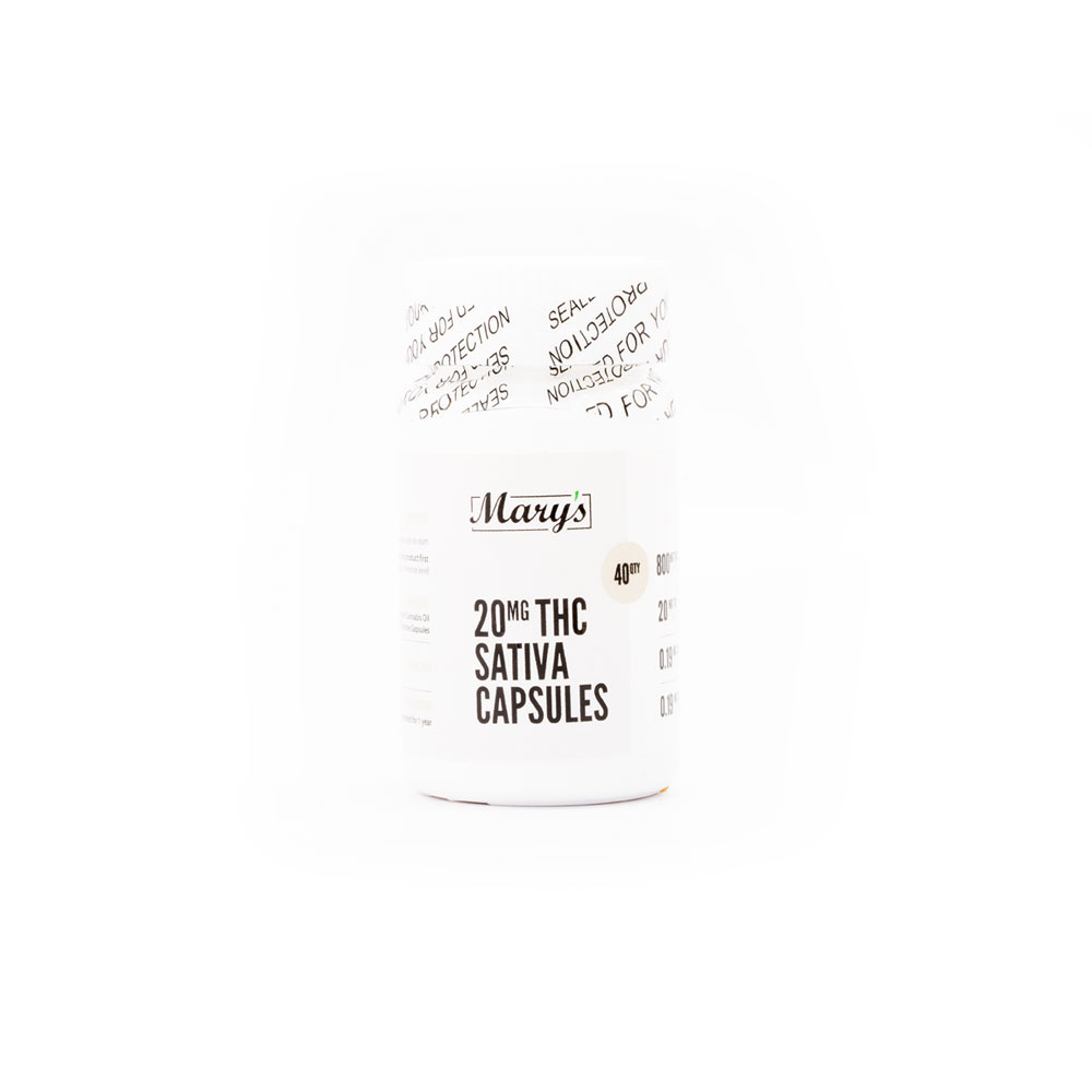 Buy Mary's Medibles - THC Capsules 20MG (SATIVA) at MMJ Express Online Shop
