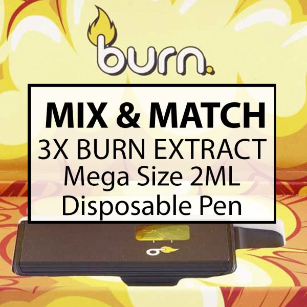 Buy Burn Extracts Mega Size 2ML Disposable Pen Mix and Match : 3  at MMJ Express Online Shop