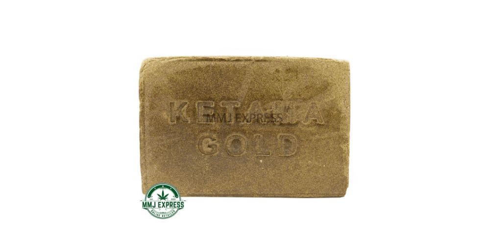Buy this Ketama Gold Moroccan hash online at MMJ Express. This hash appears almost brown-black because of the high oil content, and you can still spot the layers.