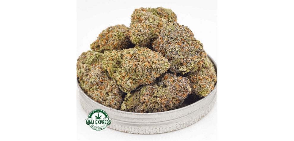 While its THC content is slightly lower than the Purple Trainwreck strain, at 23 percent, it still provides great relief for anxiety, fatigue, headaches, irritability, stress, and PMS.