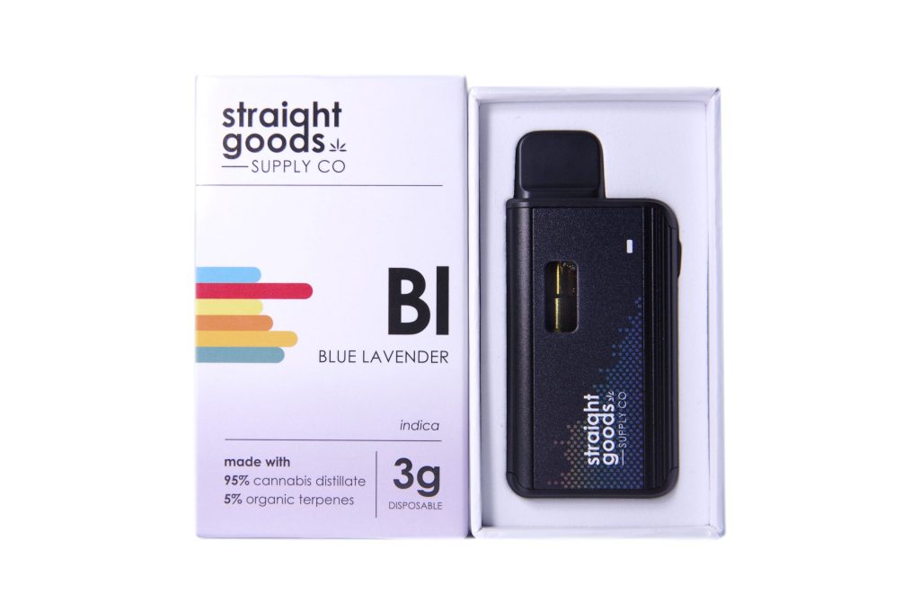 Buy Straight Goods - Blue Lavender 3G Disposable Pen (Indica) at MMJ Express Online Shop