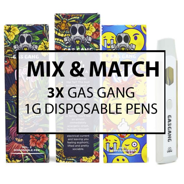Buy Gas Gang 1G Disposable Pen Mix and Match : 3 at MMJ Express Online Shop