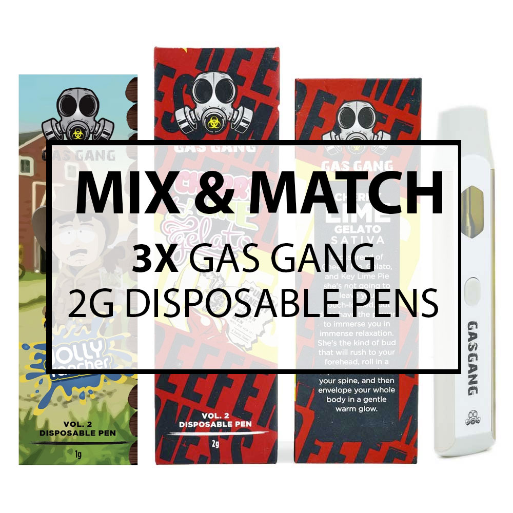 Buy Gas Gang 2G Disposable Pen Mix and Match : 3 at MMJ Express Online Shop