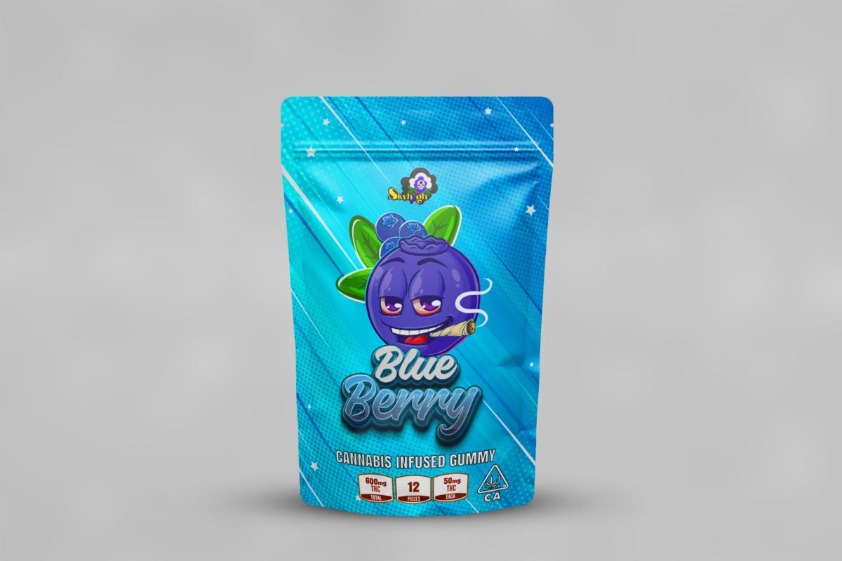 Buy Sky High Edibles – Blueberry Gummy 600MG THC at MMJ Express Online Shop