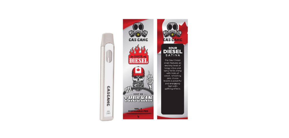 The Gas Gang - Sour Diesel Disposable Pen (SATIVA) is the perfect choice for vapers looking to try the Sour Diesel strain. 