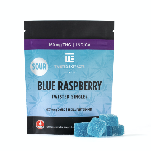 Buy Twisted Extracts - Twisted Singles Sour Blueberry 160MG THC (INDICA) at MMJ Express Online Shop