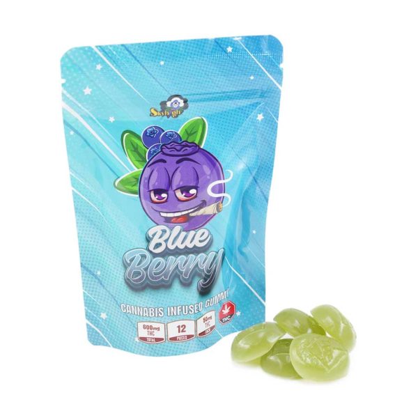 Buy Sky High Edibles – Blueberry Gummy 600MG THC at MMJ Express Online Shop