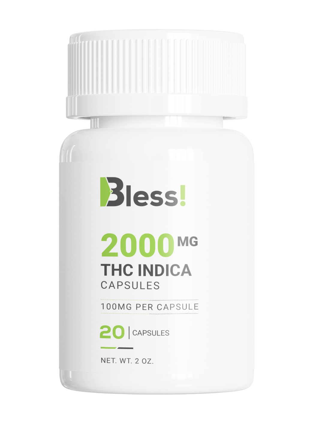 Buy Bless! - 2000MG THC Capsules (INDICA) at MMJ Express Online Shop