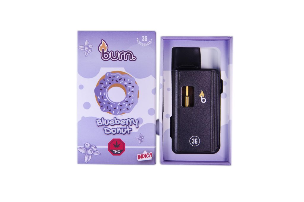 Buy Burn Extracts – Blueberry Donut 3ML Mega Sized Disposable Pen (Indica) at MMJ Express Online Shop