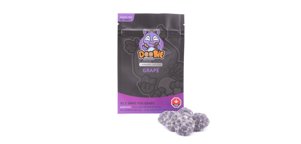 These gummies from Doobie Snacks have a pleasant, flavourful profile that makes them a delight to eat. This pack has 10 gummy pieces, each of which contains 50 mg of THC. 