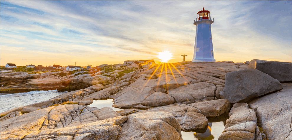 In the charming coastal city of Halifax, Nova Scotia, venture to Peggy's Cove for an unforgettable cannabis experience by the sea. 