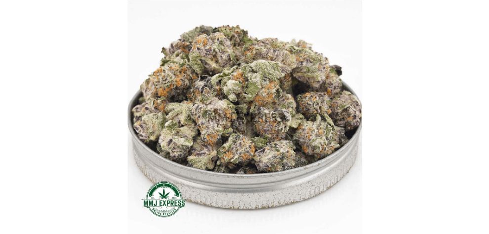 The Sunset Sherbet AAAA (Popcorn Nugs) is an Indica strain that has the power to bring about feelings of happiness and gratitude. 