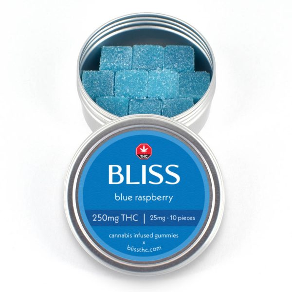 Buy Bliss – Cannabis Infused Gummies Blue Raspberry 250MG THC at MMJ Express Online Shop