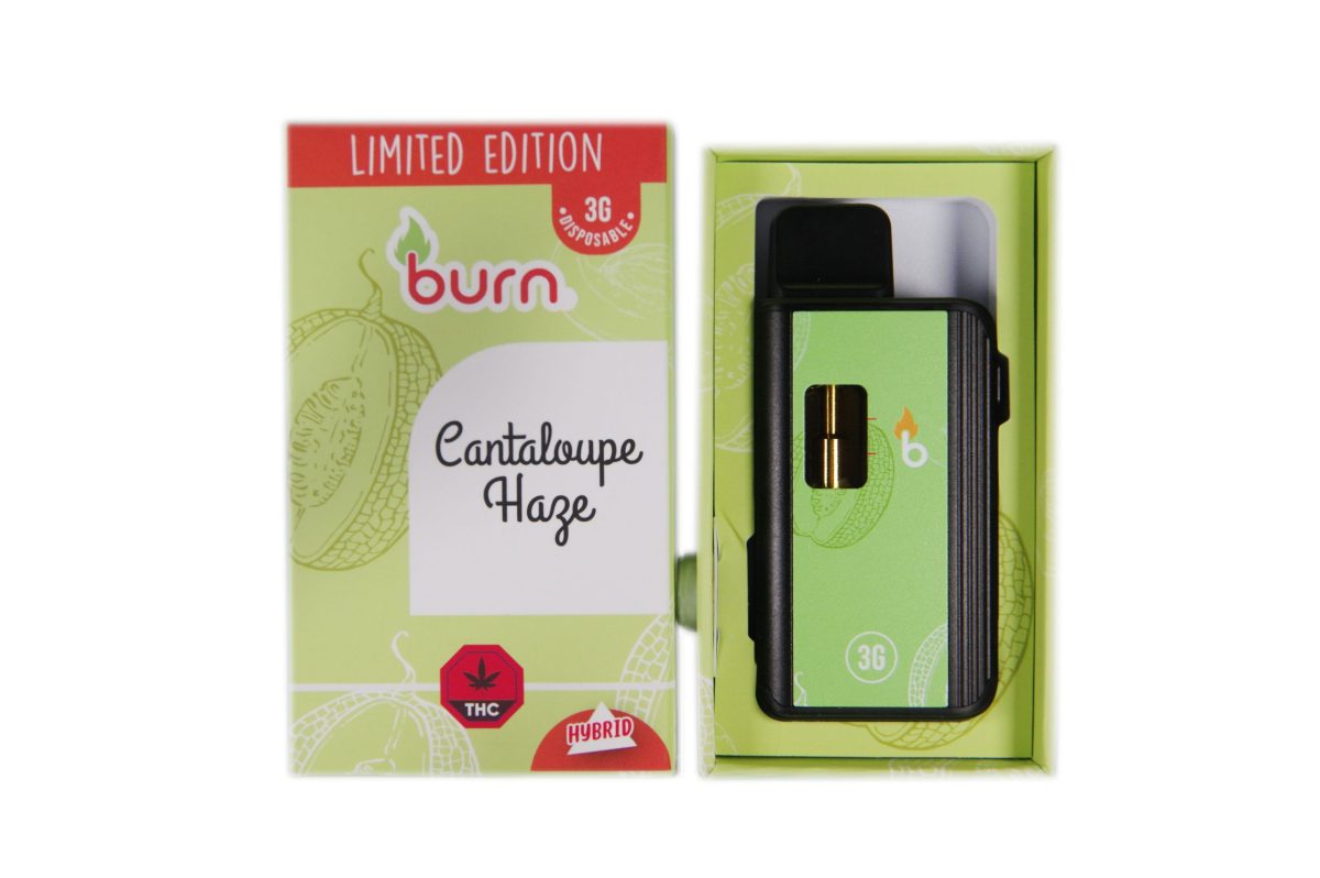 Buy Burn Extracts – Limited Edition – Cantaloupe Haze 3G Disposable Vapes (SATIVA) at MMJ Express Online Shop