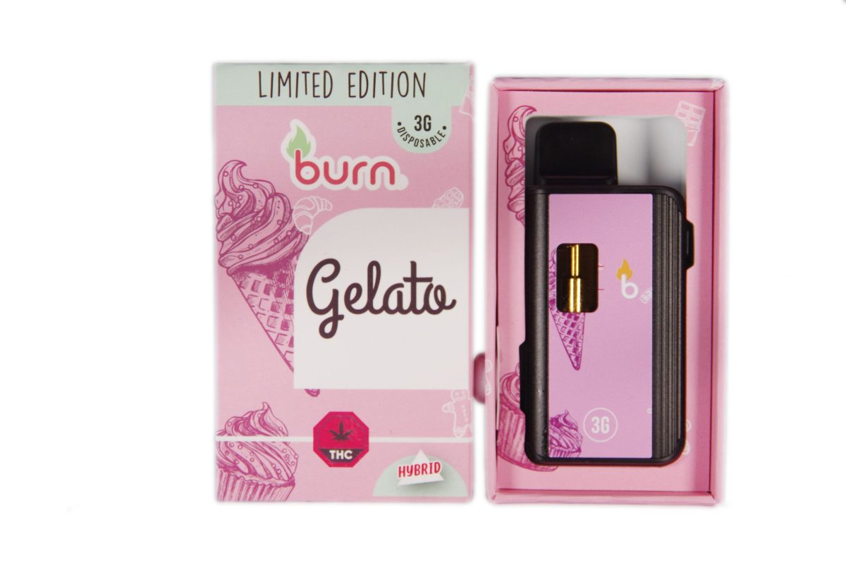 Buy Burn Extracts – Limited Edition – Gelato 3G Disposable Vapes (INDICA) at MMJ Express Online Shop