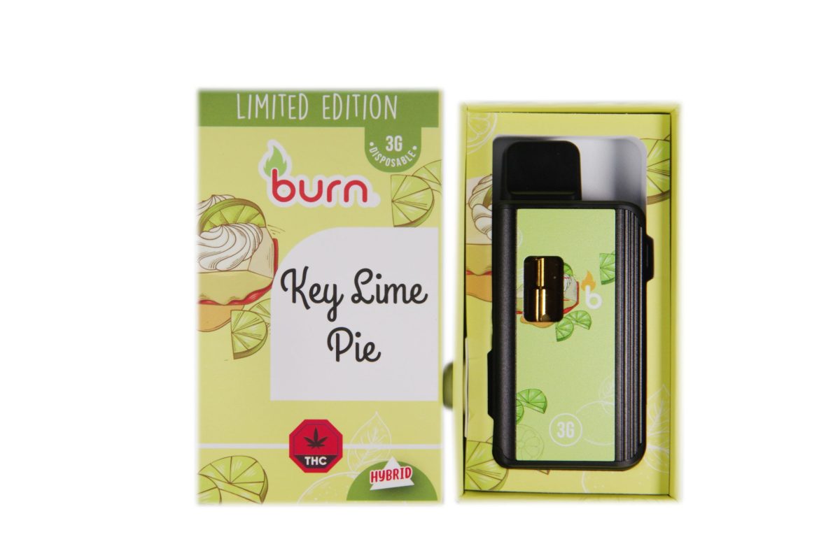 Buy Burn Extracts – Limited Edition – Key Lime Pie 3G Disposable Vapes (INDICA) at MMJ Express Online Shop