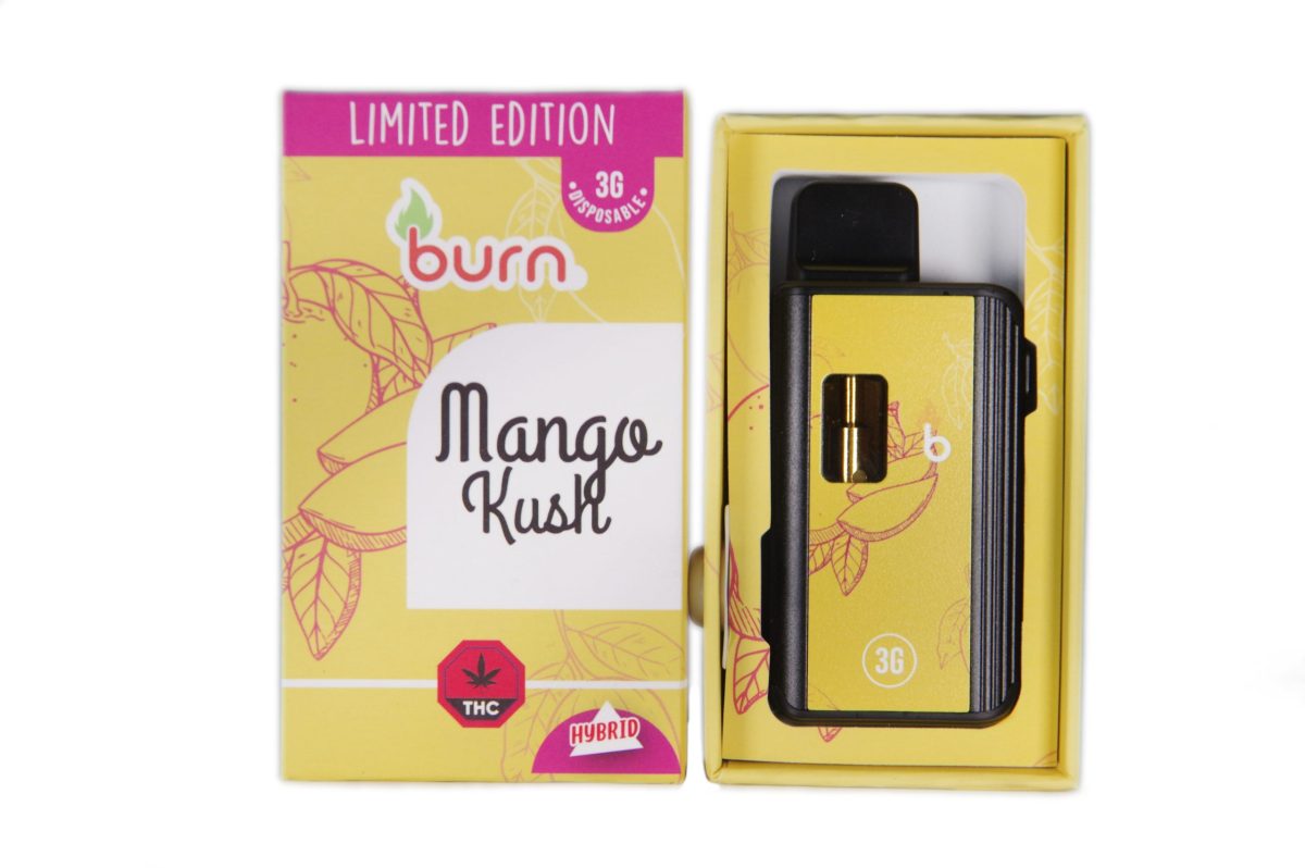 Buy. Burn Extracts – Limited Edition – Mango Kush 3G Disposable Vapes (INDICA) at MMJ Express Online Shop