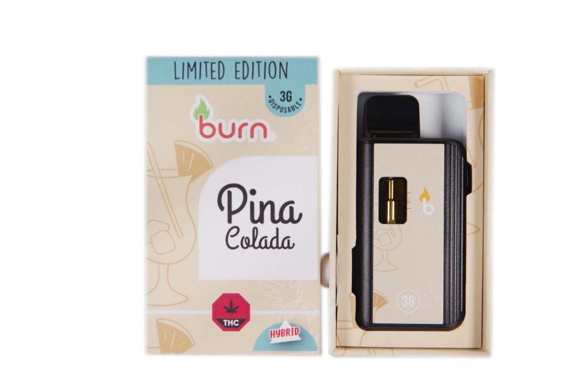 Buy Burn Extracts – Limited Edition – Pina Colada 3G Disposable Vapes (HYBRID) at MMJ Express Online Shop