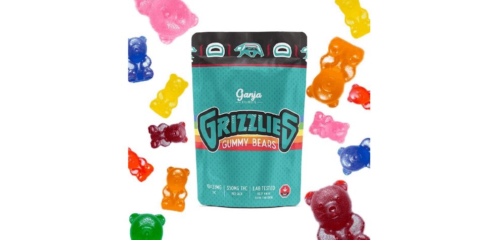 The Ganja Edibles – Grizzlies Gummy Bears Black Cherry Flavour 350mg THC is one of the best edibles in Canada you can get for $12. 