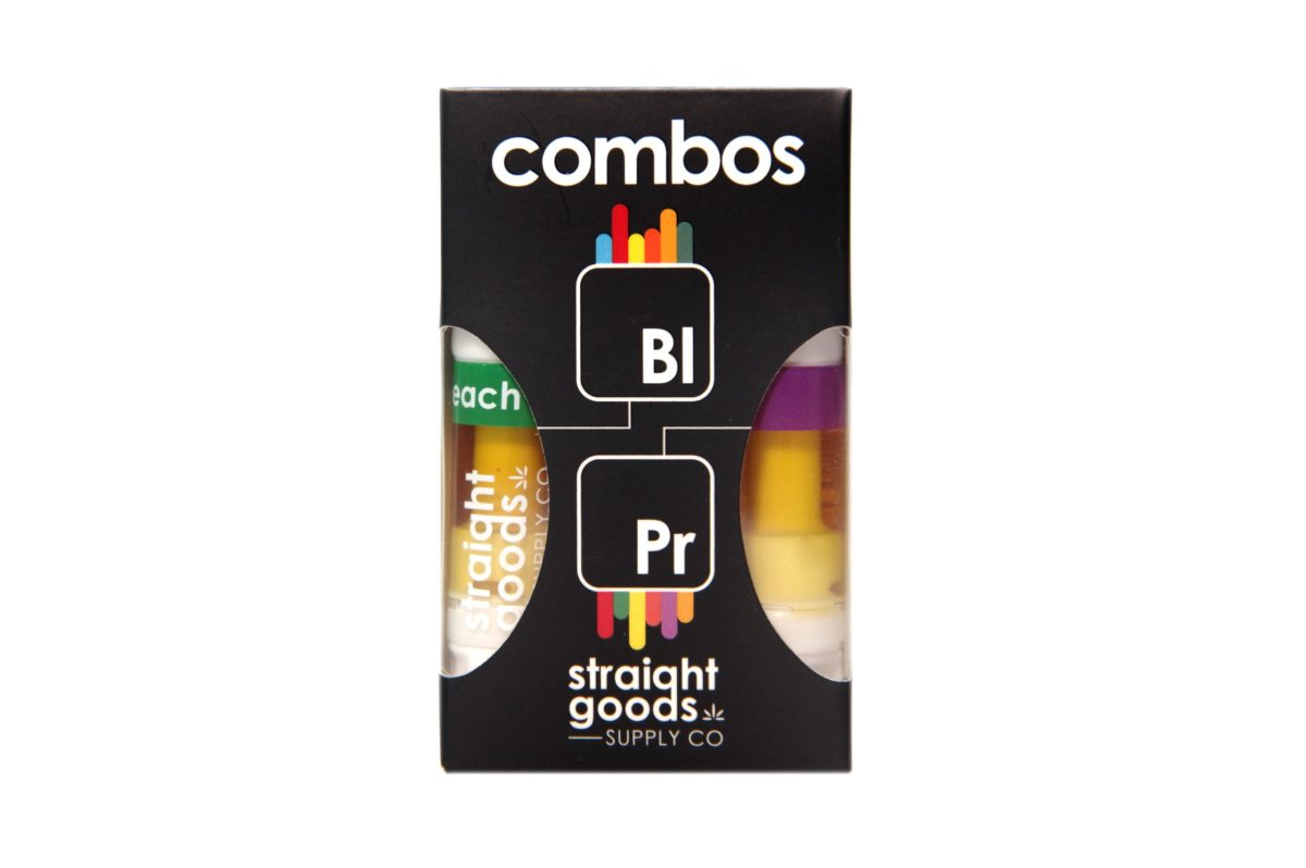 Buy Straight Goods – 2 In 1 Combo – Blue Lavender (INDICA) x Peach Ringz (INDICA) Cartridges at MMJ Express Online Shop