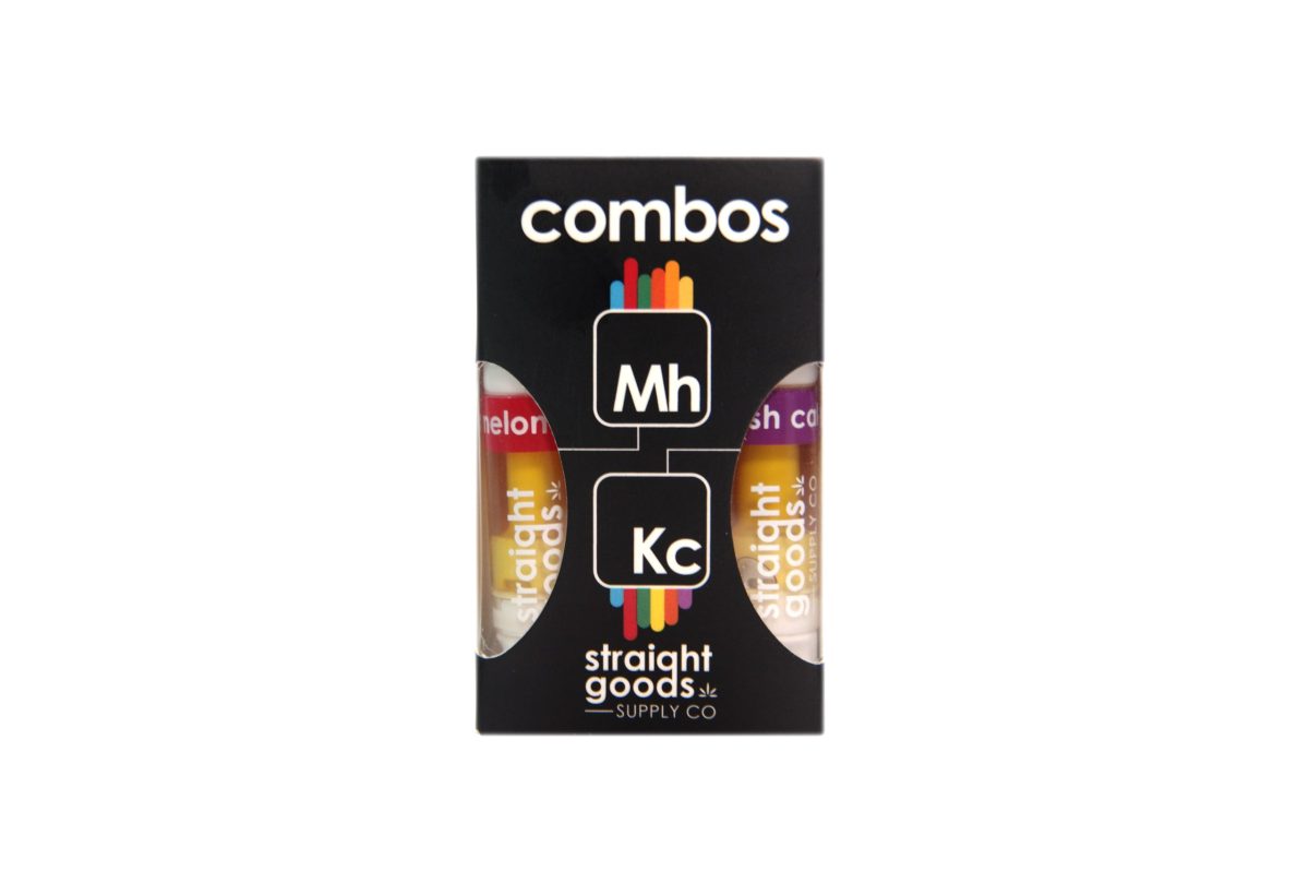 Buy Straight Goods – 2 In 1 Combo – Melon Haze (SATIVA) x Kush Cake (INDICA) Cartridges at MMJ Express Online Shop