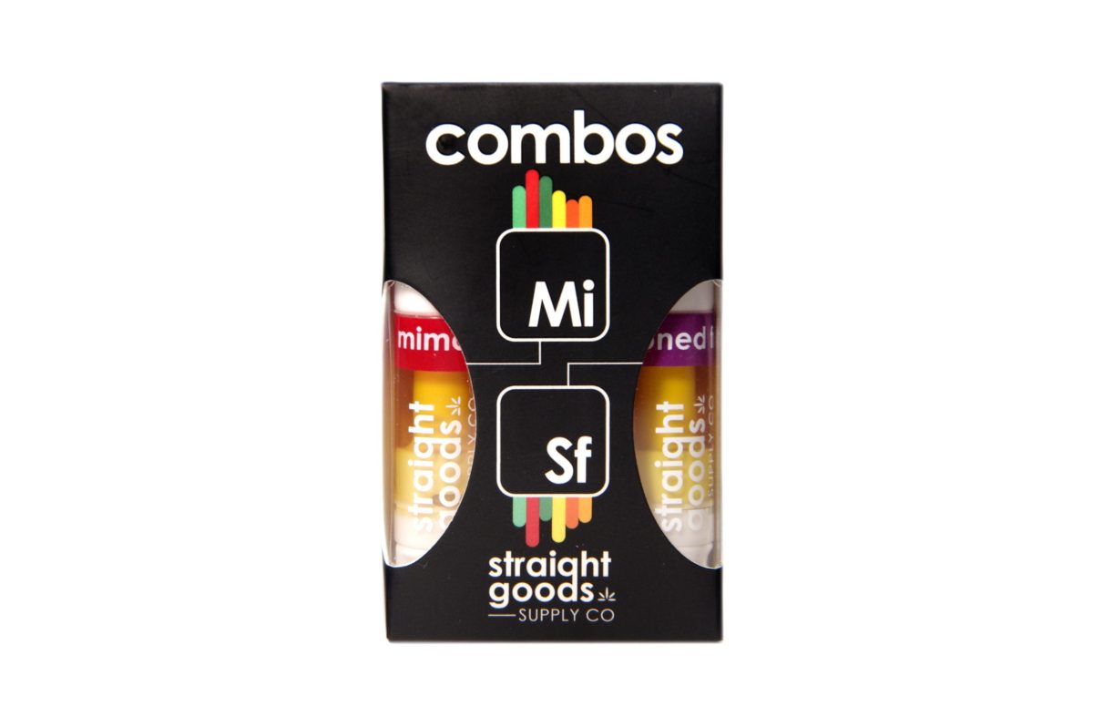 Buy Straight Goods – 2 In 1 Combo – Mimosa (SATIVA) x Stoned Fruit (INDICA) Cartridges at MMJ Express Online Shop