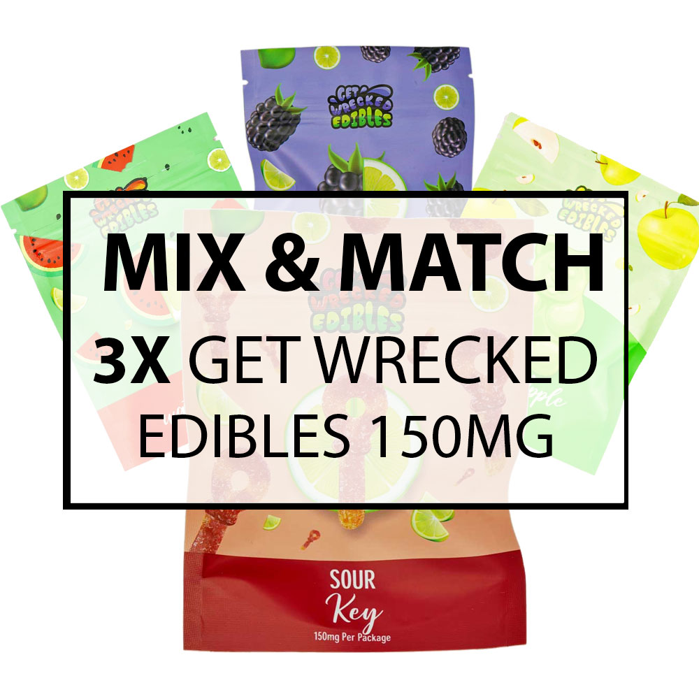 Buy Get Wrecked - Mix N Match 3 Gummy Bears 150MG THC at MMJ Express Online Shop