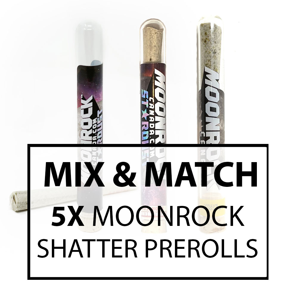 Buy Mix and Match 5 - Moon Rock Canada – Stardust Shatter Pre-Roll at MMJ Express Online Shop