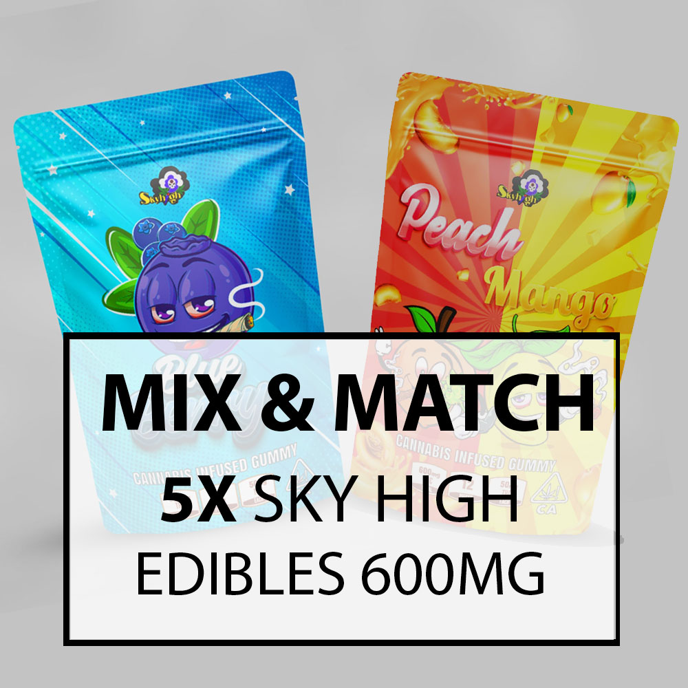 Buy Sky High - Mix N Match 5 THC Gummies 600MG THC at MMJ Express Online Shop