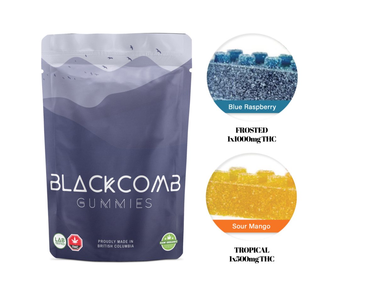 Buy Blackcomb Cannabis Edibles – Frosted Blue Raspberry 1000MG THC at MMJ Express Online Shop