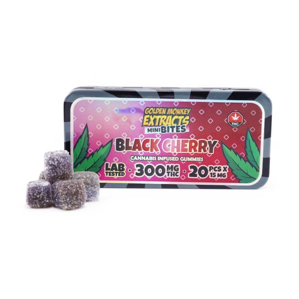 Buy. Golden Monkey Extracts – Black Cherry - Mini Bites Gummy 300MG at MMJ Express Online Shop