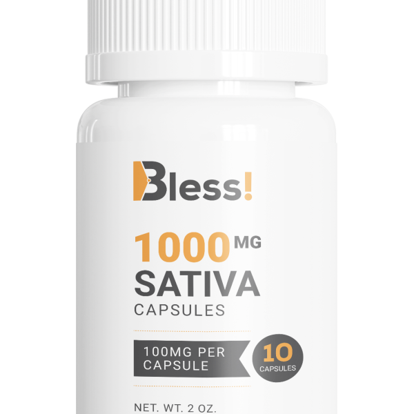 Bless Softgel Capsules – 1000MG THC (SATIVA)