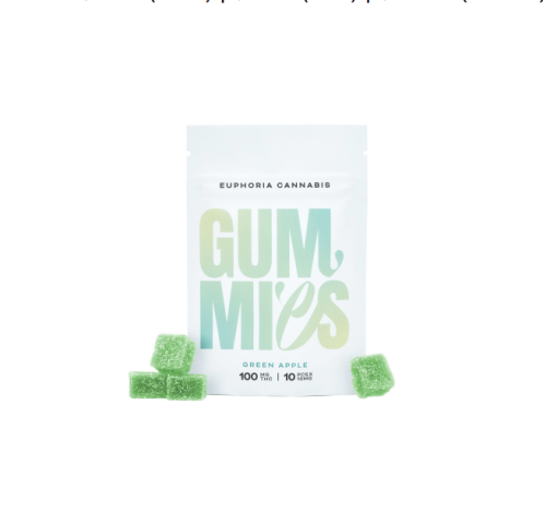Buy Euphoria Cannabis – Green Apple  Gummies 100MG THC at MMJ Express Online Shop