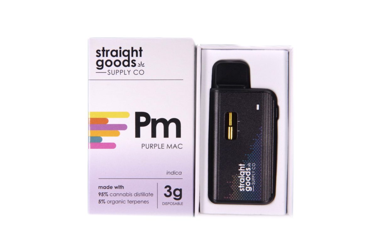 Buy Straight Goods - Purple Mac 3G Disposable Pen (Indica) at MMJ Express Online Shop