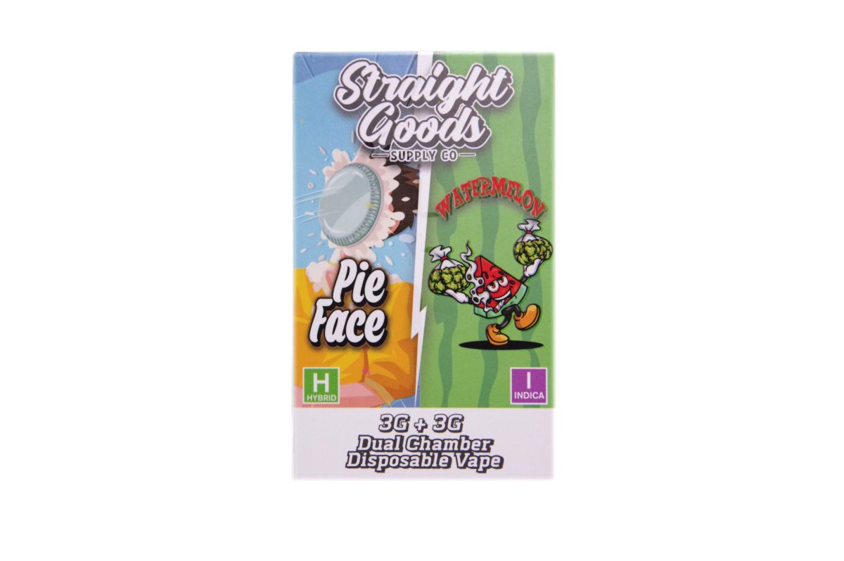 Buy Straight Goods – Dual Chamber Vape – Pie Face + Watermelon 6G THC at MMJ Express Online Shop