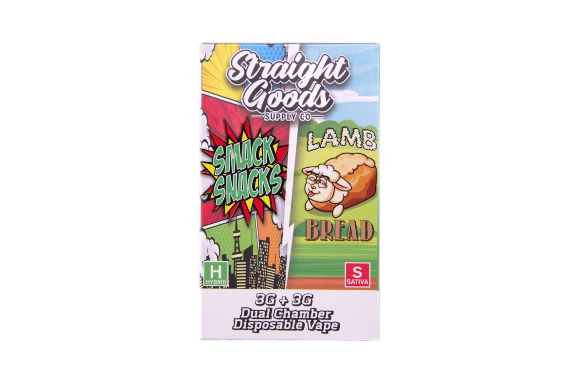 Buy Straight Goods – Dual Chamber Vape – Smack Snacks + Lamb's Bread 6G THC at MMJ Express Online Shop