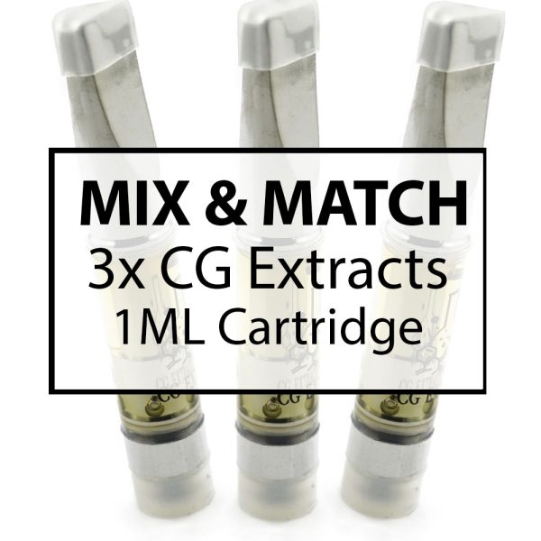 Buy CG Extracts - Premium Concentrates Carts 1ML Mix N Match 3 at MMJ Express Online Shop